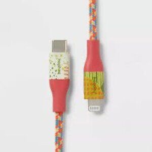 New Heyday with Jessie 6ft Braided Cable for Lightning to USB-C for iPhone/iPad